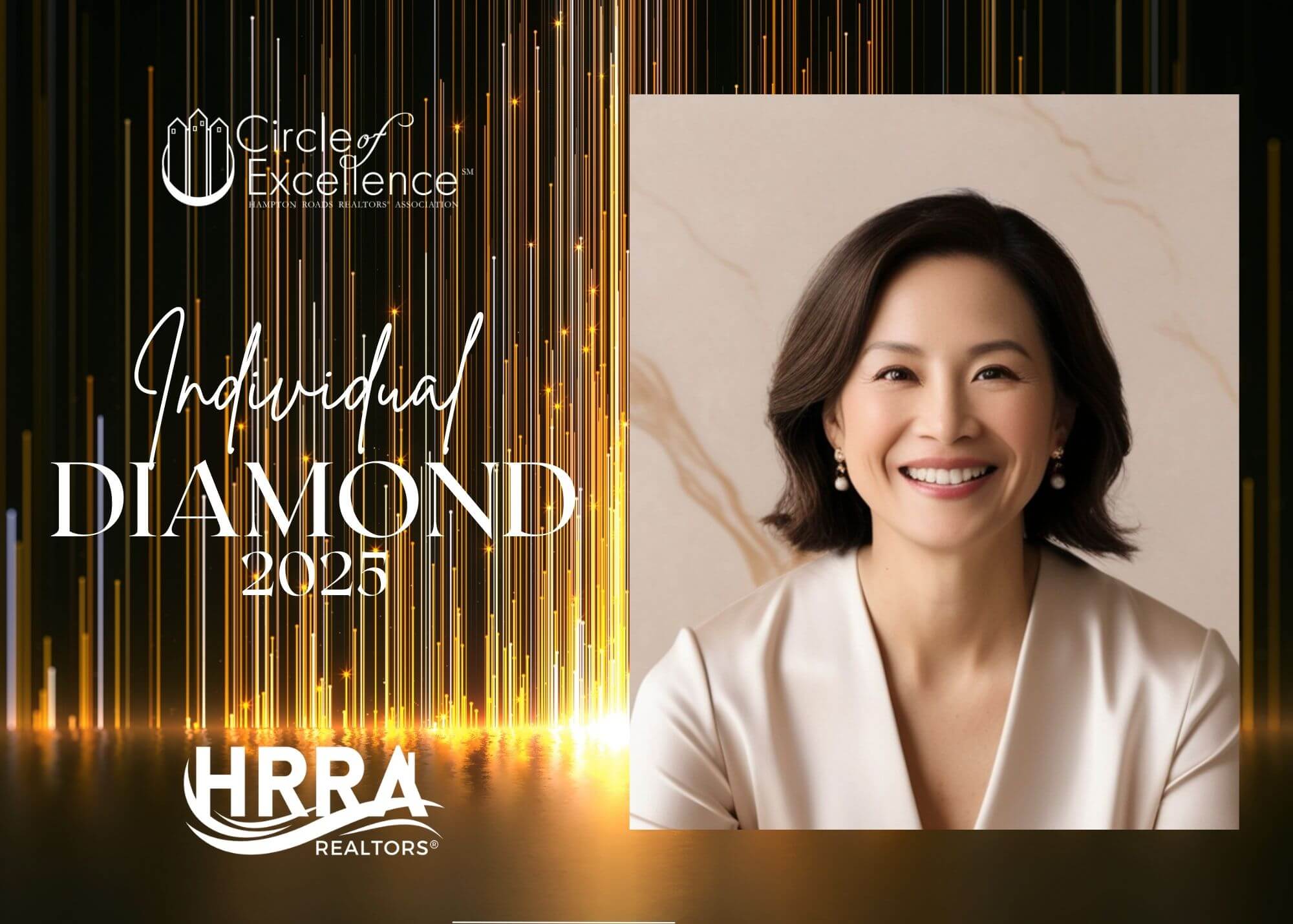 Gold Design - Canva Template for Diamond, Platinum, Gold, Silver, and Bronze Individual Awards. 