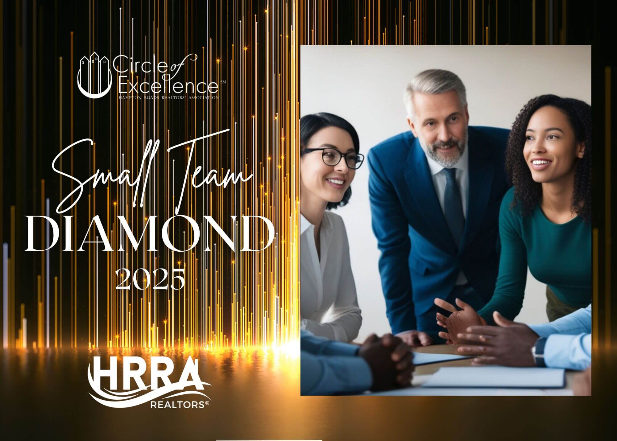 Canva Template for Diamond, Platinum, Gold, Silver, and Bronze Small Team Awards. 