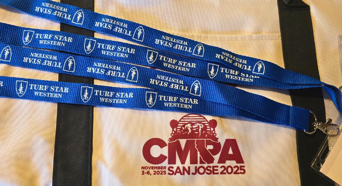 CMPA swag bag with lanyards